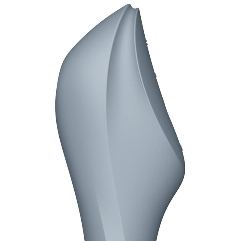 Satisfyer succionador de clítoris con vibración "Curvy Trinity 3" gris