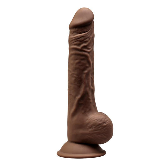 Silexd dildo hiper realista "Dual Density" 24 cm marrón