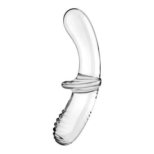 Satisfyer dildo de cristal "Double Crystal" transparente