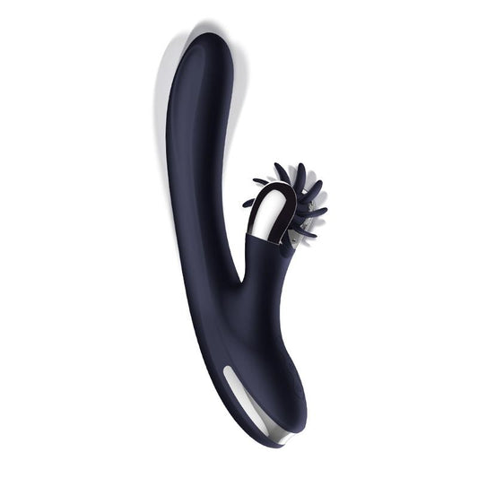 Intoyou vibrador con lengua rotadora "Navyspace" azul