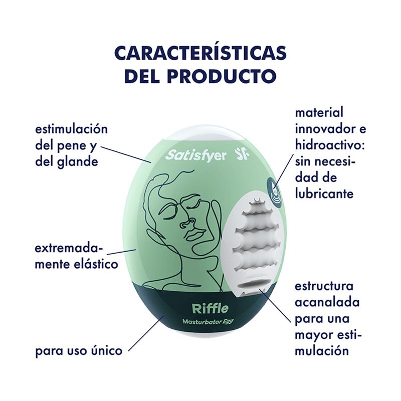 Satisfyer huevo masturbador "Riffle"