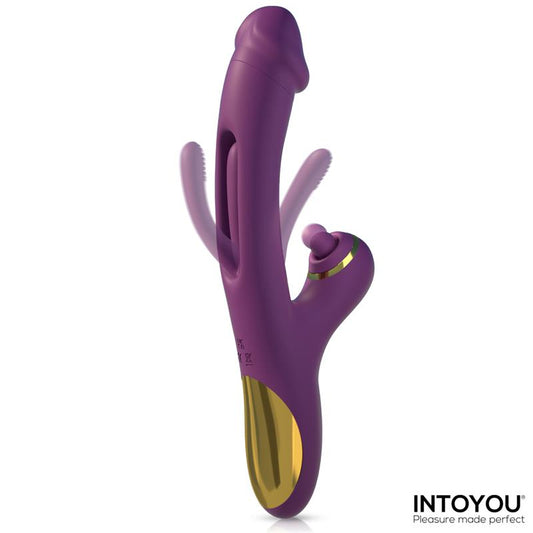 Intoyou vibrador con lengua, bola de golpeteo y flipping "Siter"