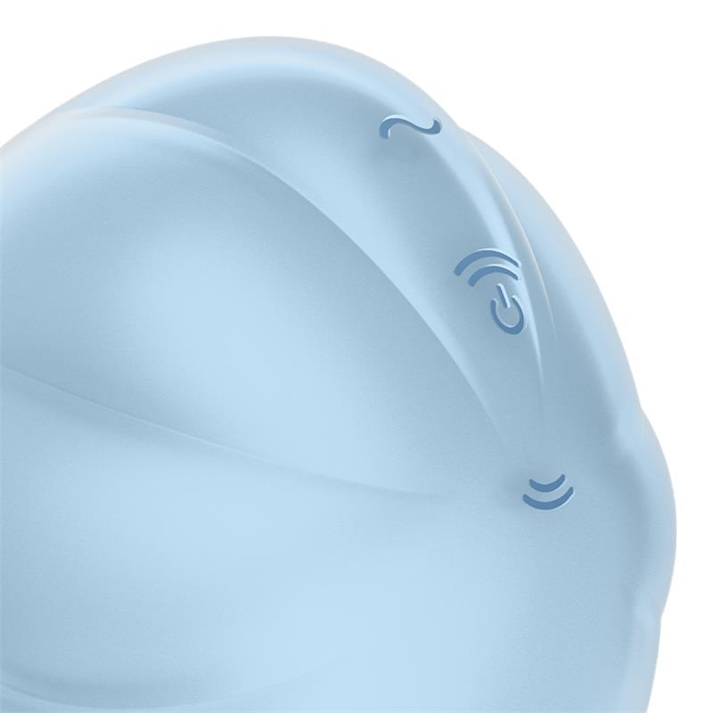 Satisfyer succionador de clítoris con vibración "Cloud Dancer" azul