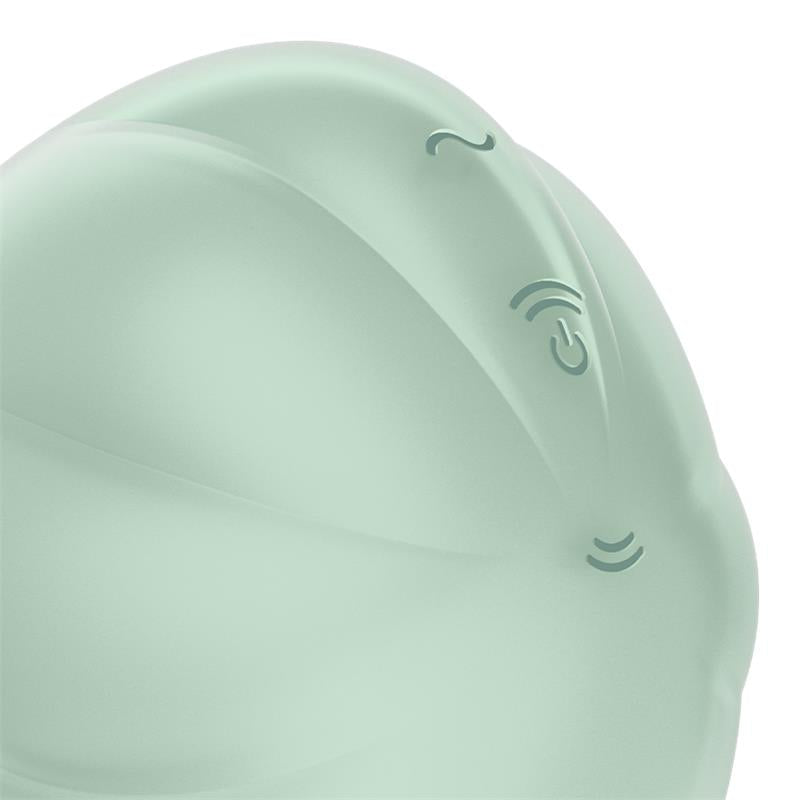 Satisfyer succionador de clítoris con vibración "Cloud Dancer" verde