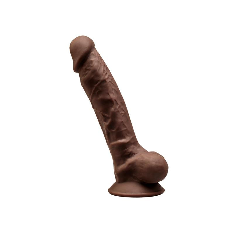 Silexd dildo hiper realista "Dual Density" 17,5 cm marrón