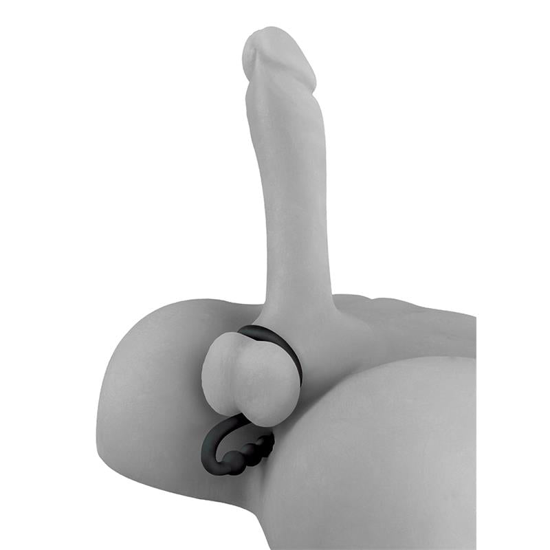 Fetish Fantasy "Elite edition" anillo para pene con perlas anales negro