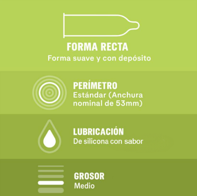 Durex preservativos "Saboréame" ajustados (12u)