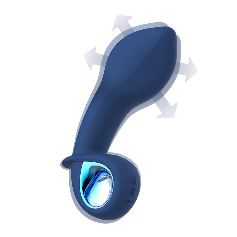 Intoyou plug anal avanzado con vibración y función de inflado "Palha"
