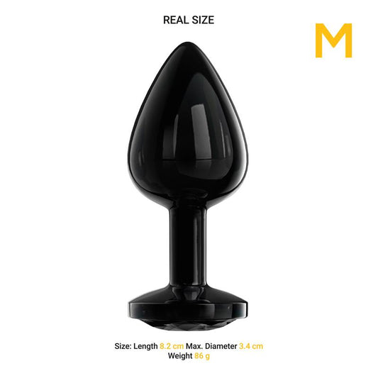 LateToBed Afterdark plug anal con joya negra "Blackgem" talla M
