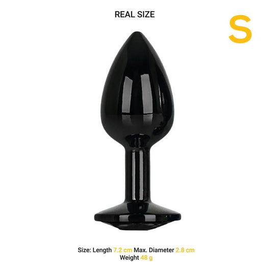 LateToBed Afterdark plug anal con joya negra "Blackgem" talla S