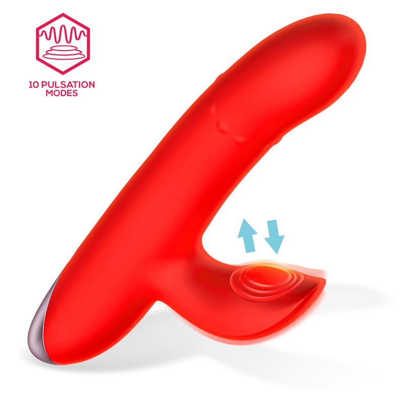 Intoyou vibrador con aro de bolas internas up and down y pulsación "Divya"