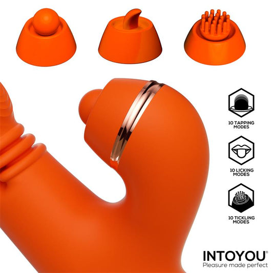 Intoyou vibrador 4 en 1 (tapping-licking-tickling-masaje) "Ethan"