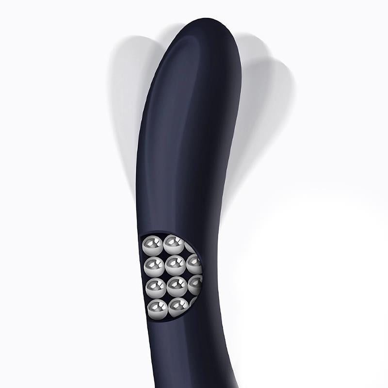 Intoyou vibrador con lengua rotadora y bolas internas "Royalspace" azul