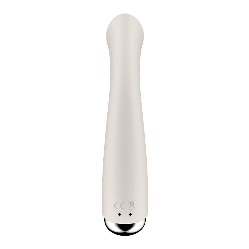 Satisfyer vibrador con rotación "Spinning G-Spot 1" beige