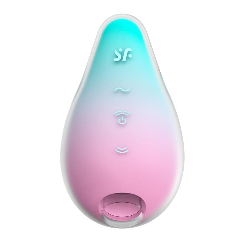 Satisfyer succionador de clítoris con vibración "Mermaid Vibes" menta y rosa