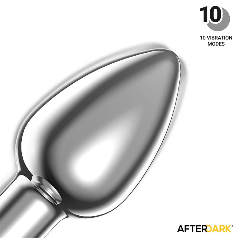 LateToBed Afterdark plug anal con vibración "Dimpor" talla L cromado