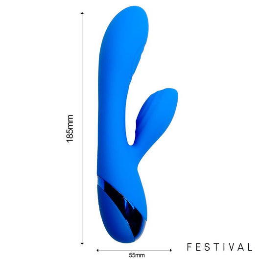 LateToBed Festival vibrador "Marna" azul