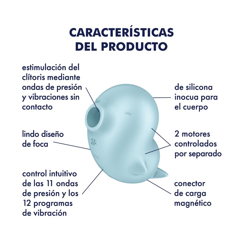 Satisfyer succionador de clítoris con vibración "Sassy Seal"