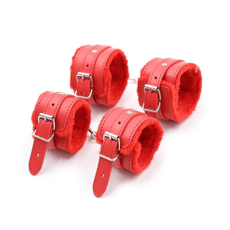 Intoyou "BDSM Line" set bondage 10 piezas rojo
