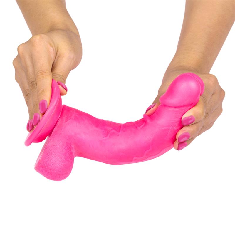 Intoyou LikeTrue dildo hiper realista con dual layer retráctil y articulable "Slidy" 20 cm rosa