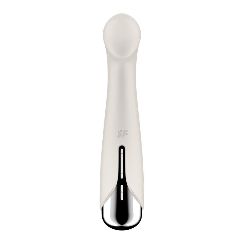 Satisfyer vibrador con rotación "Spinning G-Spot 1" beige