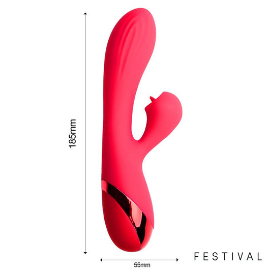 LateToBed Festival vibrador "Turna" rojo