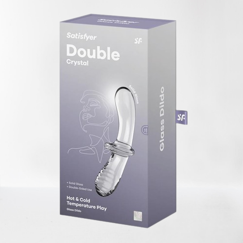 Satisfyer dildo de cristal para juegos de temperatura "Double Crystal"