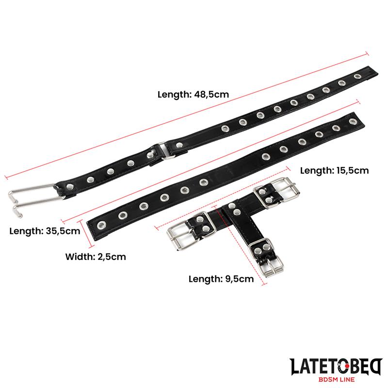 LateToBed "BDSM Line" collar con gancho para la nariz