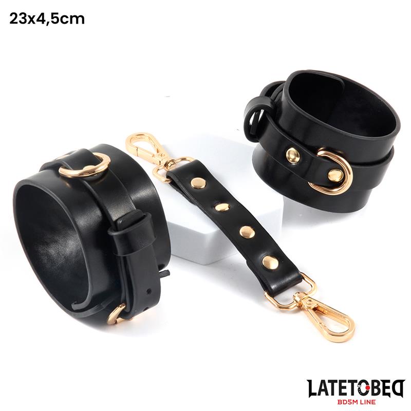 LateToBed "BDSM Line" set de bondage 8 piezas con bolsa de almacenaje
