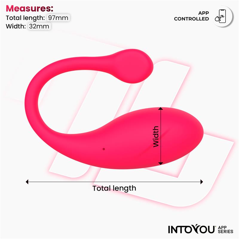 Intoyou huevo vibrador "Bulby" rosa (con app)