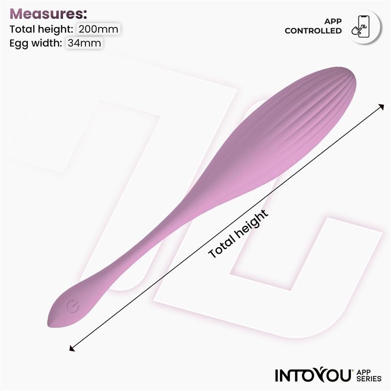 Intoyou huevo vibrador con bolas internas y rotación (con app)