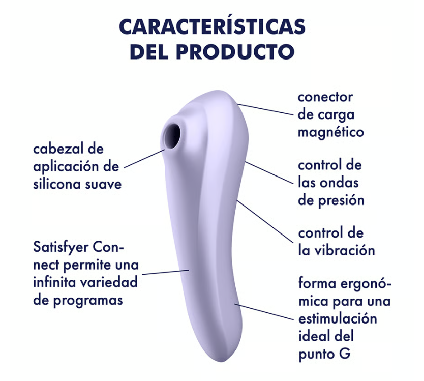Satisfyer succionador de clítoris con vibración "Dual Pleasure" (con app)