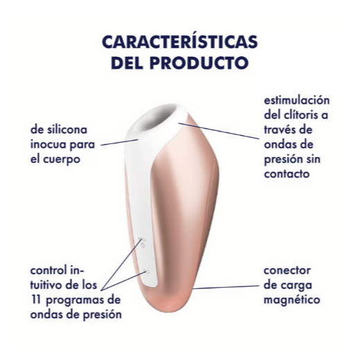 Satisfyer succionador con vibración "Love Breeze" cobre