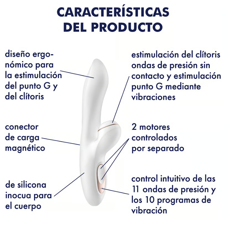 Satisfyer succionador de clítoris con vibración "Pro+ G-Spot"