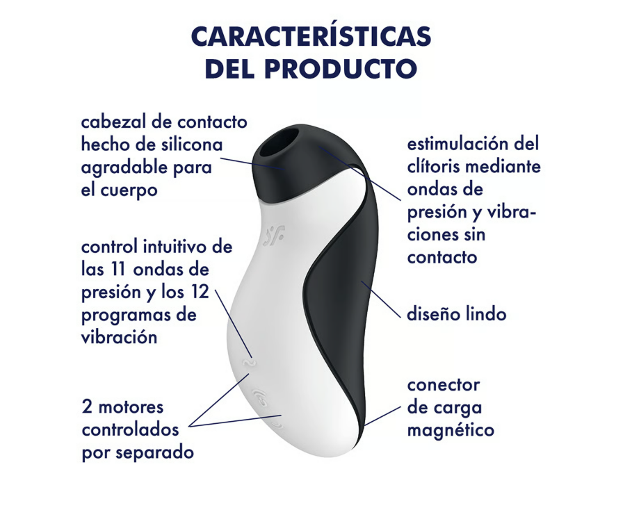 Satisfyer succionador de clítoris con vibración "Orca"