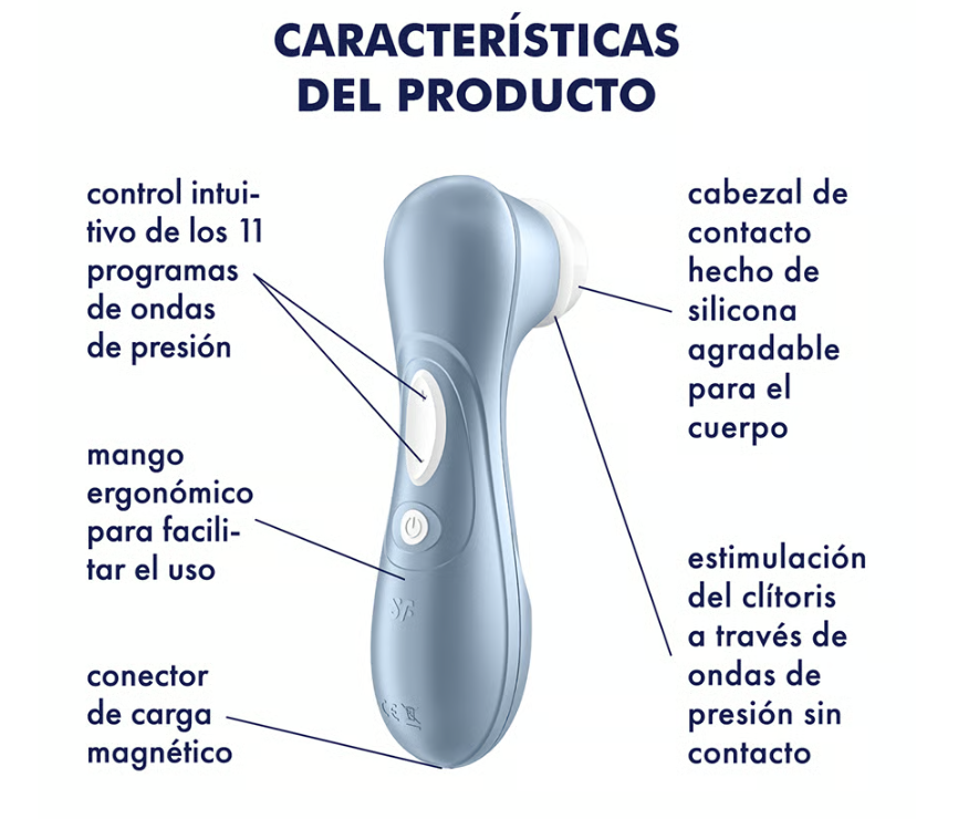 Satisfyer succionador de clítoris "Pro 2" azul