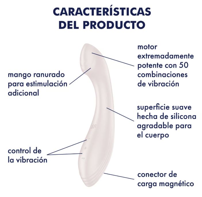 Satisfyer vibrador "G-Force" beige