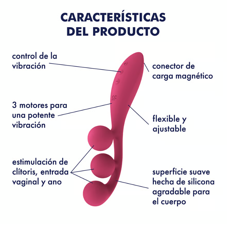 Satisfyer vibrador "Tri Ball 1" rojo