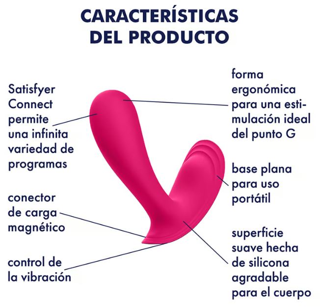 Satisfyer vibrador "Top Secret" rosa (con app)