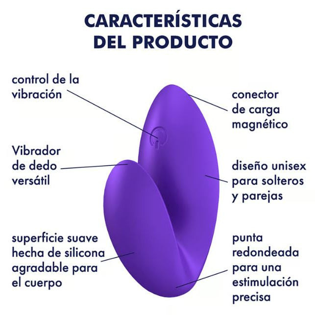 Satisfyer vibrador de dedo "Love Riot" lila