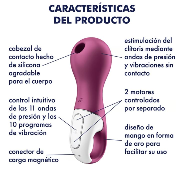 Satisfyer succionador de clítoris con vibración "Lucky Libra" morado