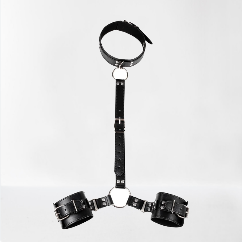LateToBed "BDSM Line" restricciones de collar con esposas