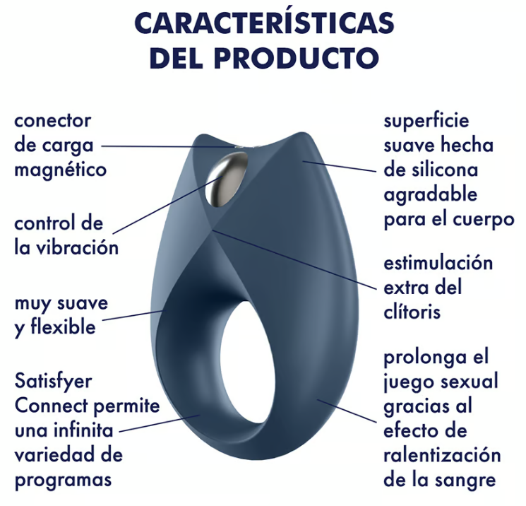 Satisfyer anillo vibrador "One - Royal" (con app)