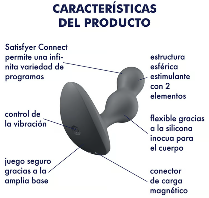 Satisfyer plug anal "Deep Diver" negro (con app)