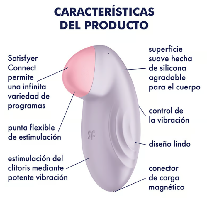Satisfyer vibrador "Tropical Tip" lila (con app)