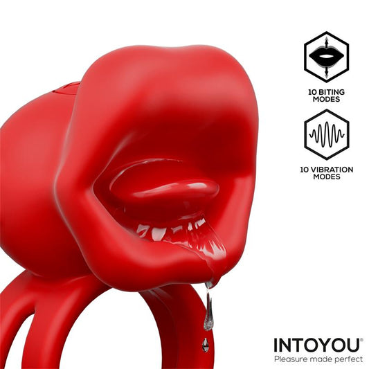 Intoyou anillo vibrador con mordisqueo "Bittey"