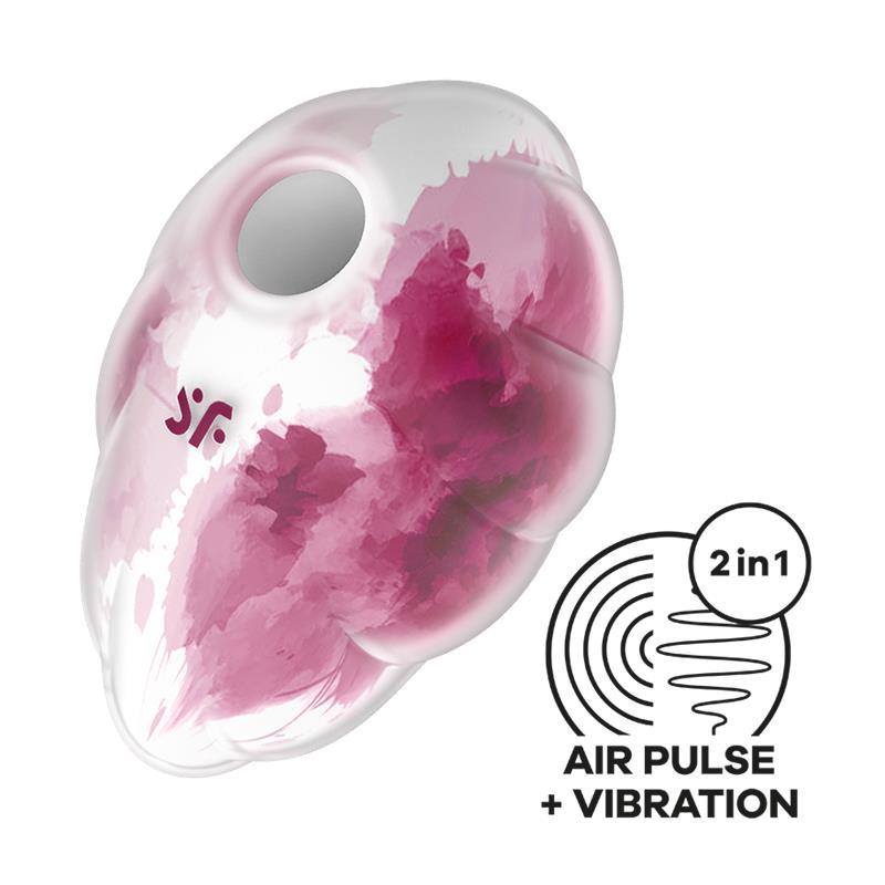 Satisfyer succionador de clítoris con vibración "Cloud Dancer" red