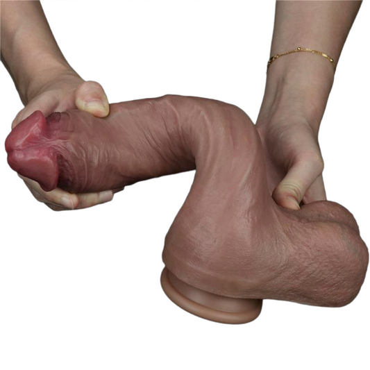 Lovetoy dildo Nature 10.5 Dual Layer - Natural