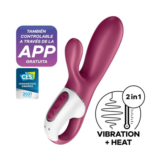 Satisfyer vibrador con efecto calor "Hot Bunny" (con app)