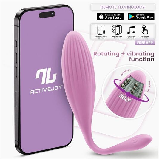 Intoyou huevo vibrador con bolas internas y rotación (con app)